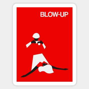 Blow Up fan art minimal cinema design poster Michelangelo Antonioni Sticker